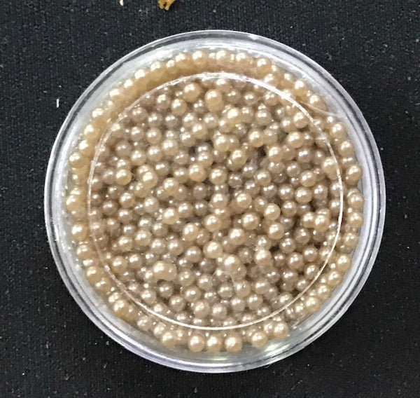 Flower pearls - Taupe 3 mm