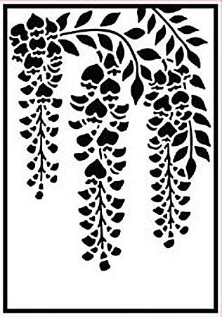Nellies embossing folder - Wisteria