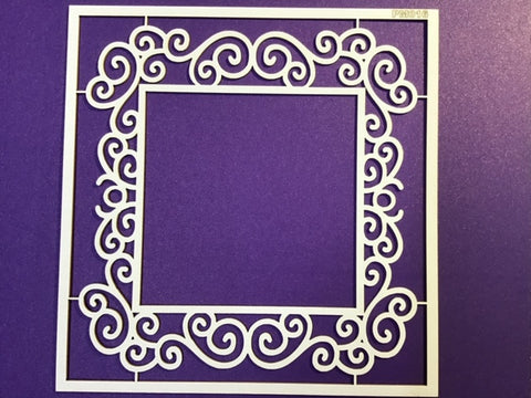 The Purple Magnolia chipboard PM0116 Large square frame