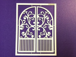 The Purple Magnolia chipboard PM028 Cast iron door