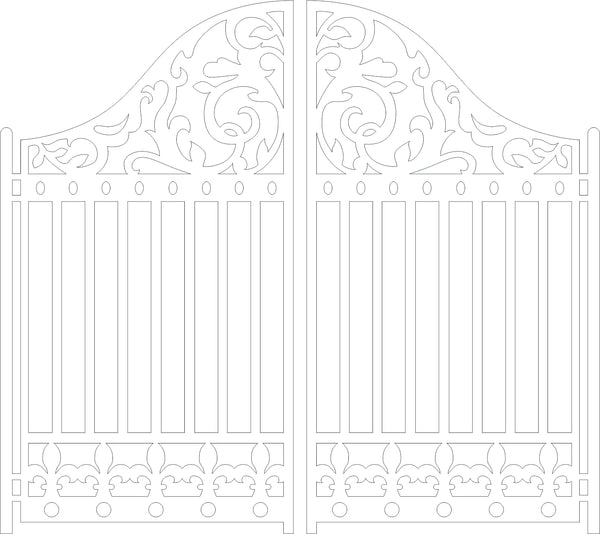 The Purple Magnolia chipboard PM029 Double gate