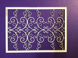 The Purple Magnolia chipboard PM030 swirly element