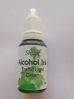 Shilpi alcohol ink traffic light green 15ml