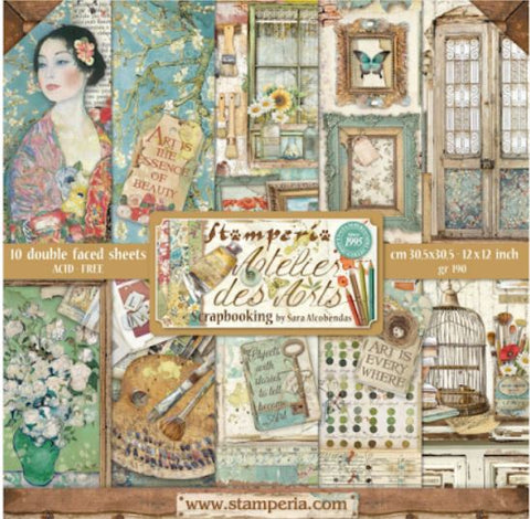 Stamperia Atelier des Arts 30,5cm paper pack
