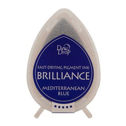 Brilliance dew drop ink pad -  Pearlescent mediterranean blue