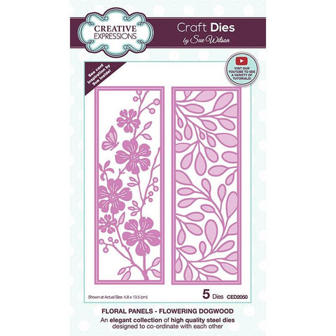 Creative Expressions - Floral panels - Flowering dogwood CED2050