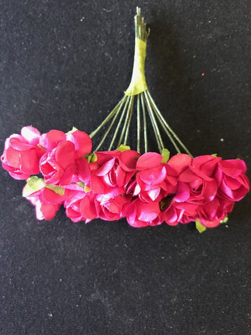 Paper rose cerise - small