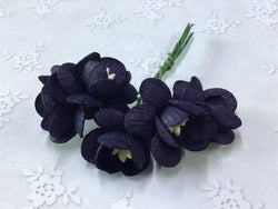 Flowers Cherry blossoms, black - 5 pack - The Purple Magnolia