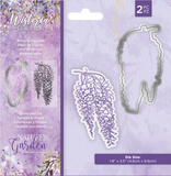 Crafters Companion wisteria blossom stamp-and-die bundle