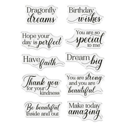 Crafters Companion Dragonfly dreams clear stamps
