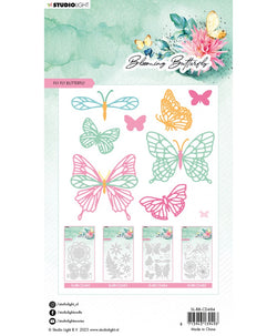 Studio Light blooming butterfly die set