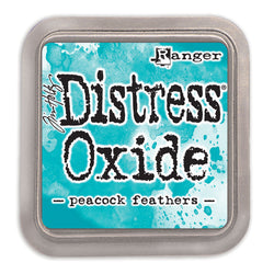 Distress oxide - peacock feathers