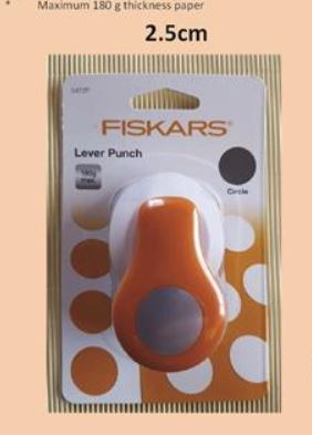 Fiskar lever punch - Medium circle 2,5 cm