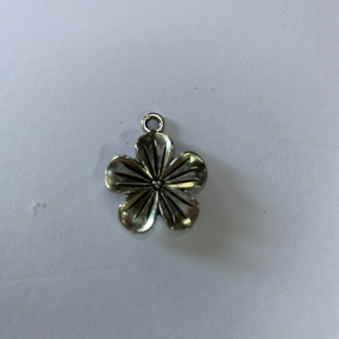 Metal flower charm 2 cm