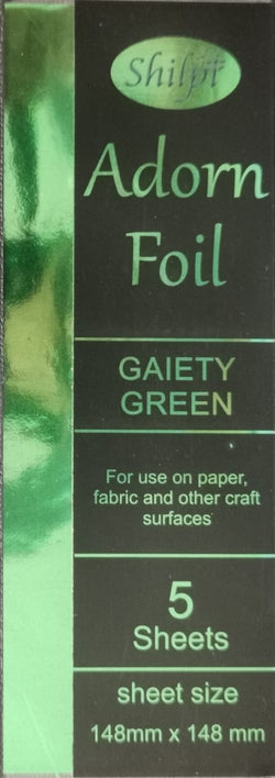 Shilpi Adorn foil Gaiety green