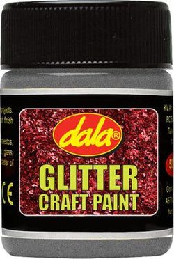Dala glitter craft paint - Silver 50ml