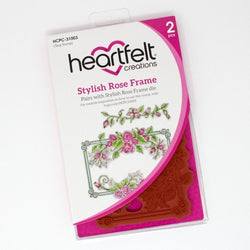 Heartfelt  Creations stylish rose frame stamp-and-die set