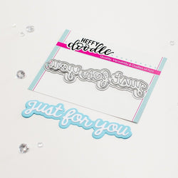 Heffy Doodles Just For You Shadow Heffy Cuts Dies (HFD0496)