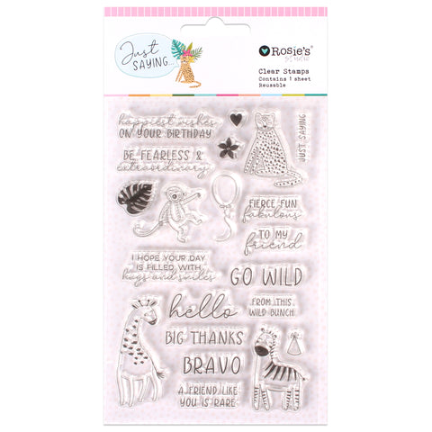 Rosie's Studio Just saying stamp set