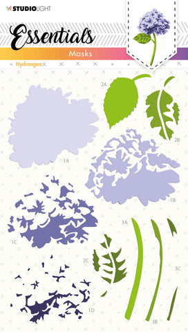 Studio Light layered flower mask - Hydrangea