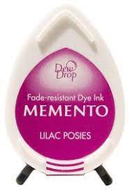 Memento tear drop - Lilac posies