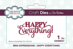 Creative Expressions mini expressions die Happy everything CEDME041