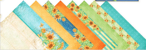 Heartfelt Creations - Rustic sunflower paper pack