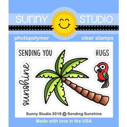 Sunny Studio Sending sunshine stamp and die bundle