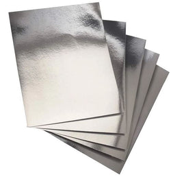 PM A4 silver mirror cardstock 5 per pack