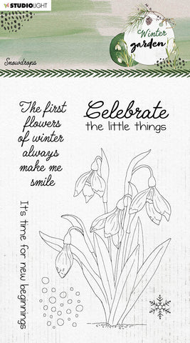 Studio Light winter garden snowdrops SL-WG-STAMP158